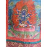 Group of four hand painted Thangkas,