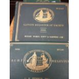 Three volumes ' Lloyds Register of Yachts ', 1904,