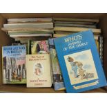 Box containing a quantity of various vintage childrens books including Ladybird, Wonder,