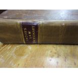 One volume ' A New Law Dictionary ' compiled by Giles Jacob, 1772, leather bound,