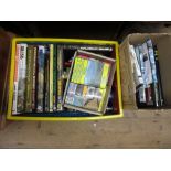 Three boxes containing a quantity of various railway related books including some Ian Allen ABC