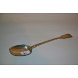 Victorian silver Fiddle pattern basting spoon,