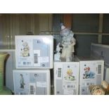 Three boxed Lladro figures of clowns,
