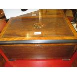 19th Century Swiss rosewood, kingwood crossbanded musical box,