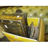 Regency chinoiserie decorated table bookrack (for extensive renovation),