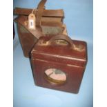 Pigeon race timer in original leather case