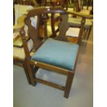 Oak corner chair in 18th Century style,