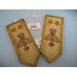 Pair of World War II Officers epaulettes (possibly Polish)
