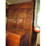 Good quality reproduction mahogany bureau bookcase by Bevan and Funnell