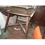 Ercol dark ash dining room suite comprising: drop-leaf dining table,