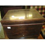 French rosewood boxwood line inlaid tantalus box