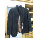 Ladies Persian lamb's wool three quarter length fur coat