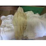 Quantity of various Christening gowns and childrens clothes