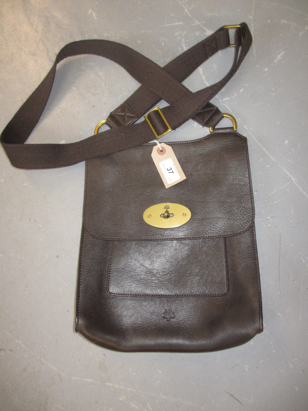 Mulberry brown leather Messenger bag