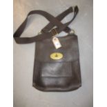 Mulberry brown leather Messenger bag