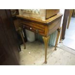 Queen Anne style walnut dressing table, circa 1930,