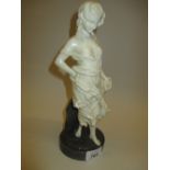 Worcester Kerr & Binns porcelain figure of a maiden