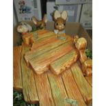 Pendelfin picnic set with four figures and trees
