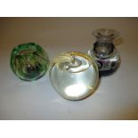 Collection of various 20th Century glass paperweights including: Perthshire and Caithness