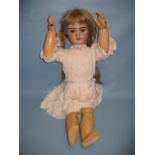 Large 19th Century bisque headed doll marked D.E.P.