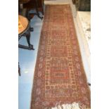 Indo Persian runner with all-over floral decoration on a beige ground