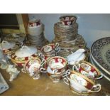 Extensive Royal Albert Lady Hamilton pattern dinner and tea service