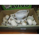 Box containing a quantity of various crested china etc