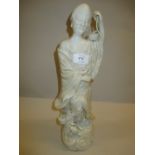 Antique Chinese blanc de chine figure of a sage (restored)