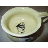 Mid 20th Century miniature chamber pot with printed head of Hitler (a/f)