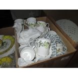 Royal Doulton Larchmont pattern coffee service together with a Ridgeway coffee service