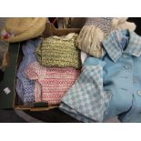 Box containing a quantity of various childrens vintage clothing