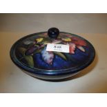 Moorcroft circular powder bowl and cover,