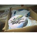 Box containing a large quantity of various Limited Edition collectors plates,