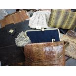 Quantity of various skin and other handbags