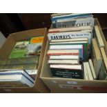 Small collection of approximately thirty volumes of railway books,