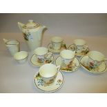 Fifteen piece Crown Ducal 1933 coffee service (a/f)