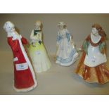 Set of four Doulton figures ' The Seasons ' HN3033, HN3137, HN3231,