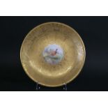 ROYAL WORCESTER SIGNED PLATE - TOWNSEND painted with a central panel of Pheasants, and with rich