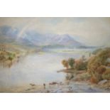 EBENEZER WAKE COOK (1843-1926) GRASMERE AFTER A SHOWER Signed and dated 86, watercolour 38 x 55.5cm.