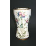 MACINTYRE MOORCROFT VASE painted with sprays of Roses, Tulips and Forget-me-nots, and with a