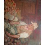 G** O** OWEN (Fl.1887-1912) THE TURNIP MAN Bears inscription and date 1895 verso, watercolour,