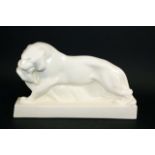 WEDGWOOD TIGER & BUCK - JOHN SKEAPING a model of a Tiger and Buck in a cream glaze, designed by John