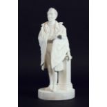 A BISCUIT FIGURE of the Duke of Wellington, 11ins. (28cms.) high Ex Cecil Woodham Smith Collection