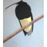 •SIMON ALBERT BUSSY (1869-1954) TWELVE-WIRED BIRD OF PARADISE Signed, pastels, unframed 29.5 x 25cm.