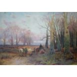 WILLIAM MANNERS (1860-1930) A GYPSY CAMP Signed, watercolour 24 x 34cm. ++ Good condition