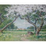 •JOHN McDOUGAL (1851-1945) SIGNS OF SPRING Signed and dated 1920, watercolour heightened with