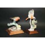ROYAL WORCESTER BIRDS including RW3707 Robin in Autumn Woods, issued in 1966 in a production of 500.