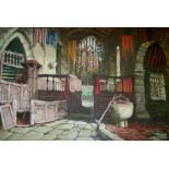 MARGARET RAYNER (1837-1920) THE CHAPEL AT HADDON HALL; THE LONG GALLERY AT HALL Two, both signed,