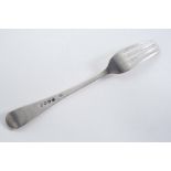 A GEORGE III OLD ENGLISH PATTERN DESSERT FORK initialled, London 1815;  1.2 oz