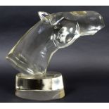 LOREDANO ROSIN - GLASS BUST OF A HORSE, MURANO a wonderful glass sculpture of a Horses head, mounted